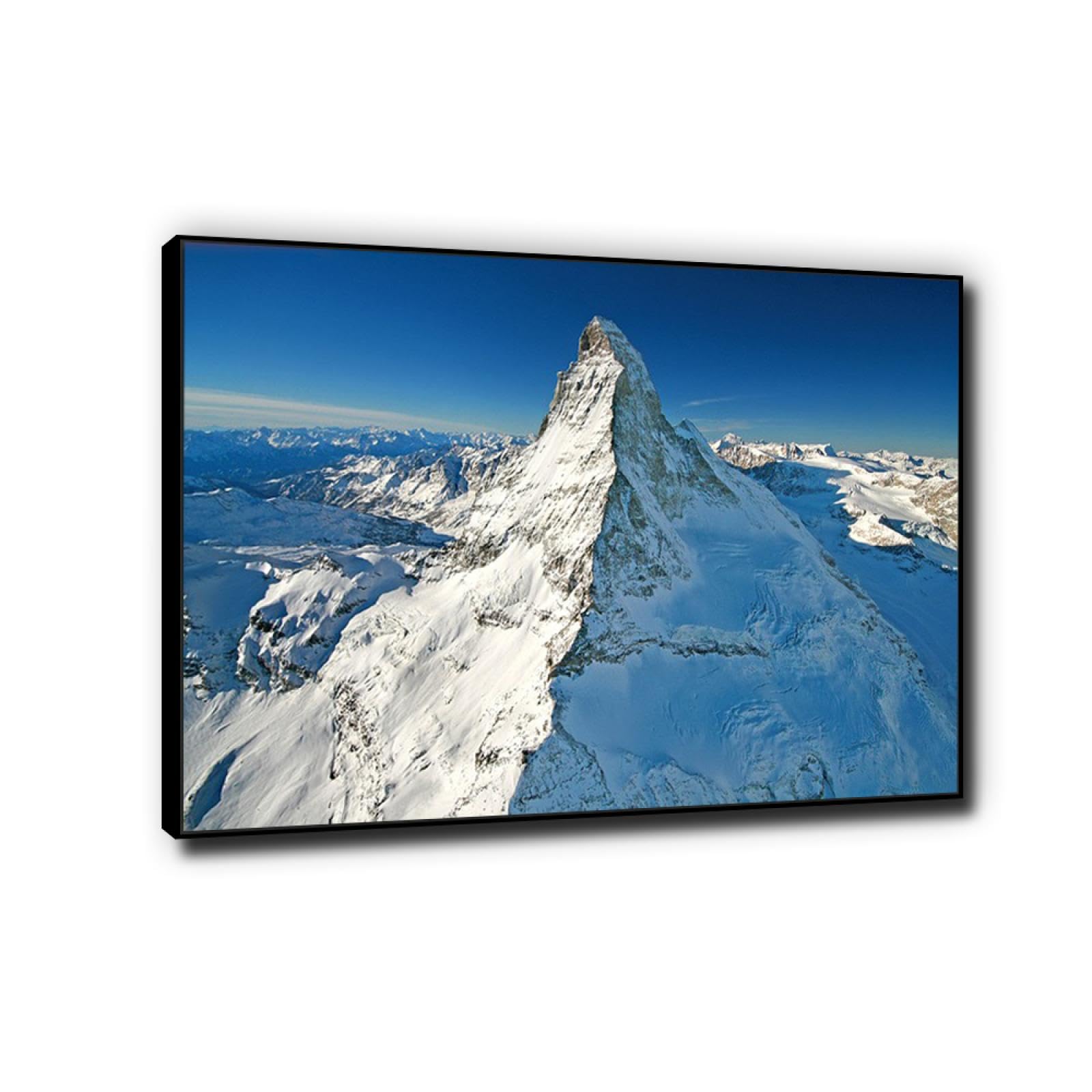 Amazon.co.jp: 冬の風景画 冬のマッターホルンの山の雪 風景