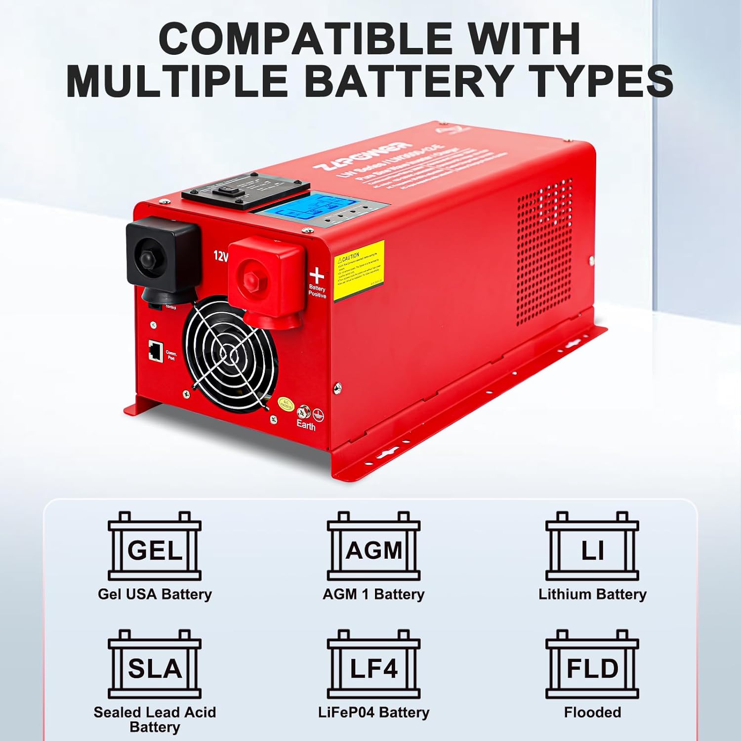 Battery Compatibility Chart for ZLPOWER Inverter