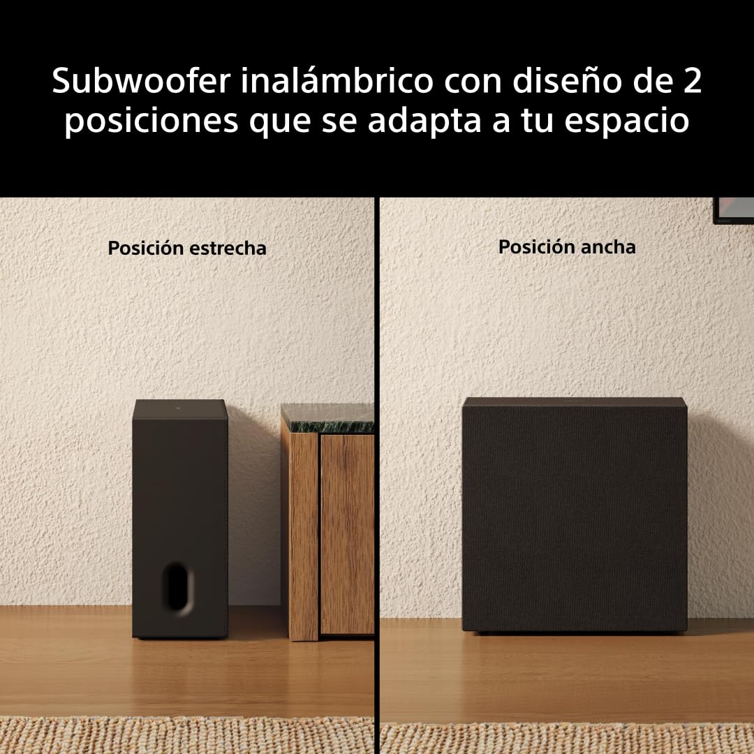 Sony BRAVIA Theatre Sub 8 Subwoofer Inalámbrico 300 W para Barra de Sonido y Home Cinema, Compatible con HT-A9M2, A8, A9000, A8000, A7100, SA-SW8, Modelo 2026