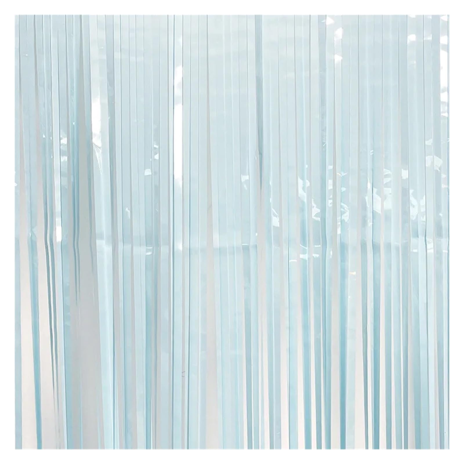 EnxJire Fringe Backdrop Curtain Foil Fringe Curtains Photo Booth Backdrop Wedding Party Decoration Rainbow Streamers(Blue,1pc)