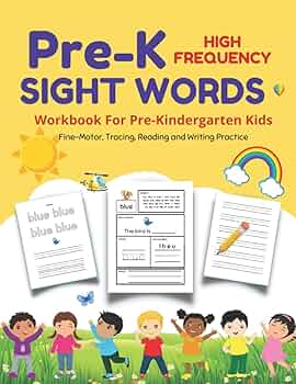 Amazon.com: Pre-K Sight Words: A Pre-K Workbook For Kids Age