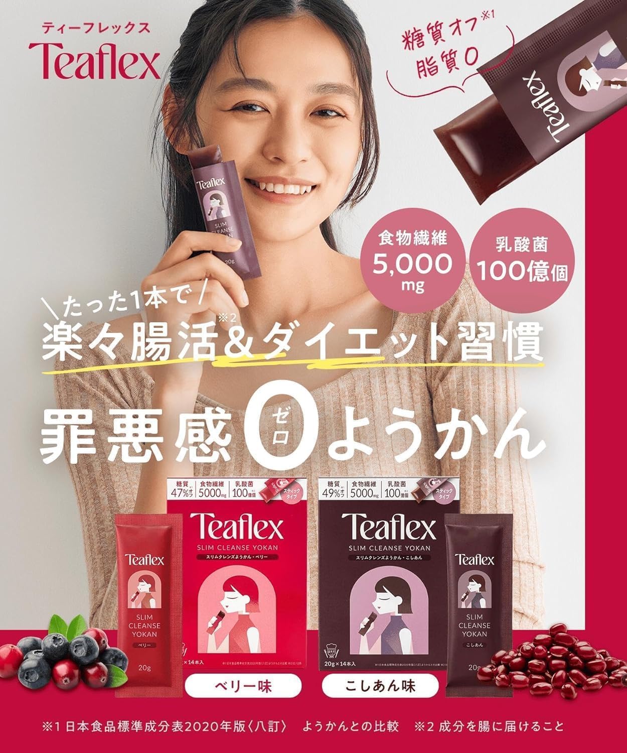Amazon.co.jp: Teaflex ティーフレックス スリム クレンズ ようかん 14