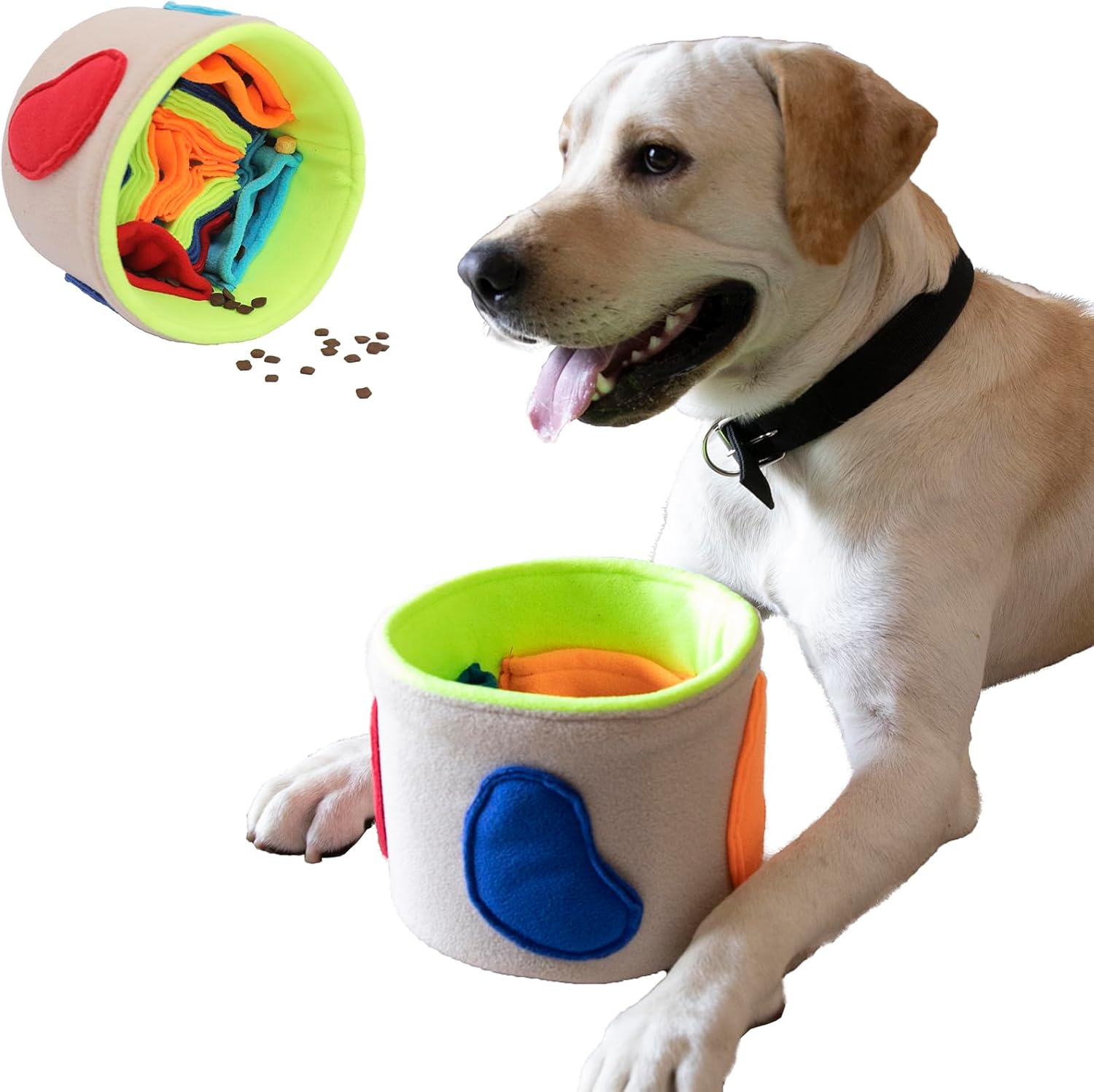 Ablechien Snuffle Ball - Snuffle Ball for Small Dogs, Dogs Slow Feeder Bowl with Non-Slip Bottom, Interactive Dog Toys to Keep Them Busy, Snuffle Mat for Dogs