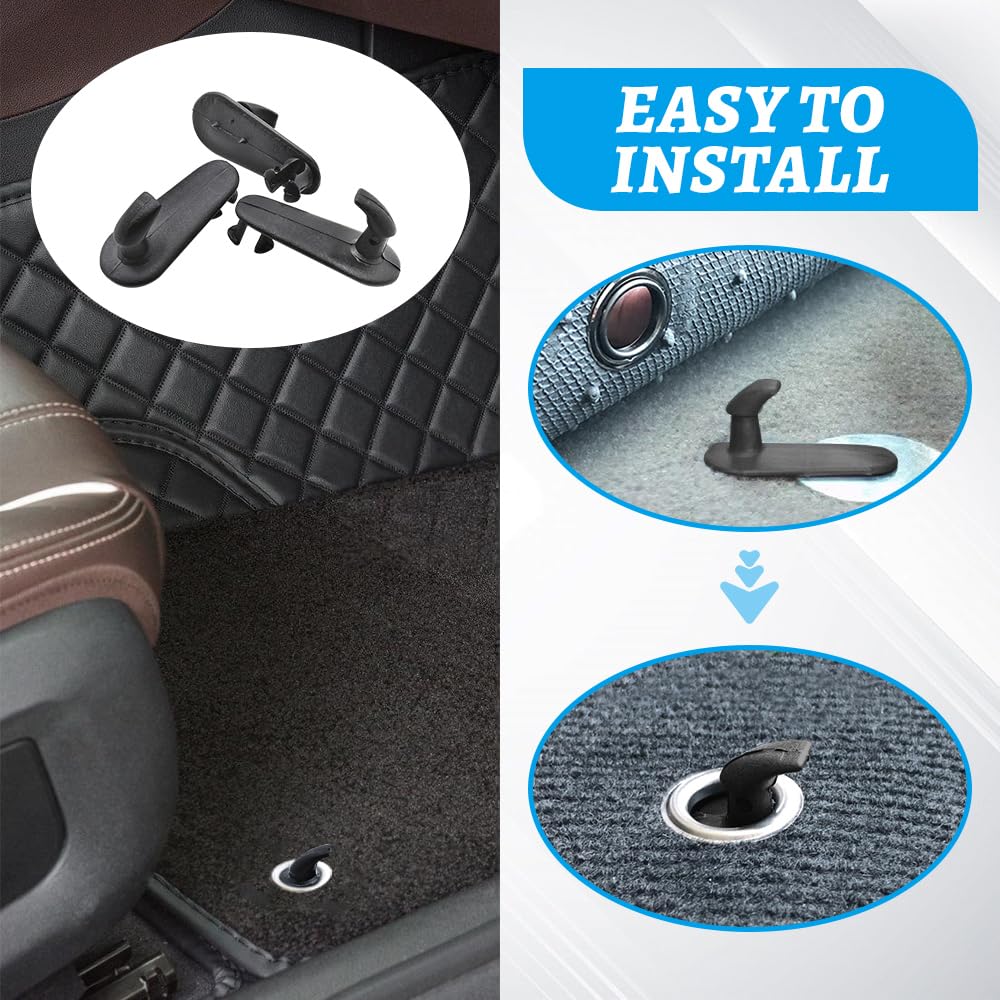 BRIOTA Pack Of 40 Floor Mats Mounting Stickers, Car Floor Mats Fixing
