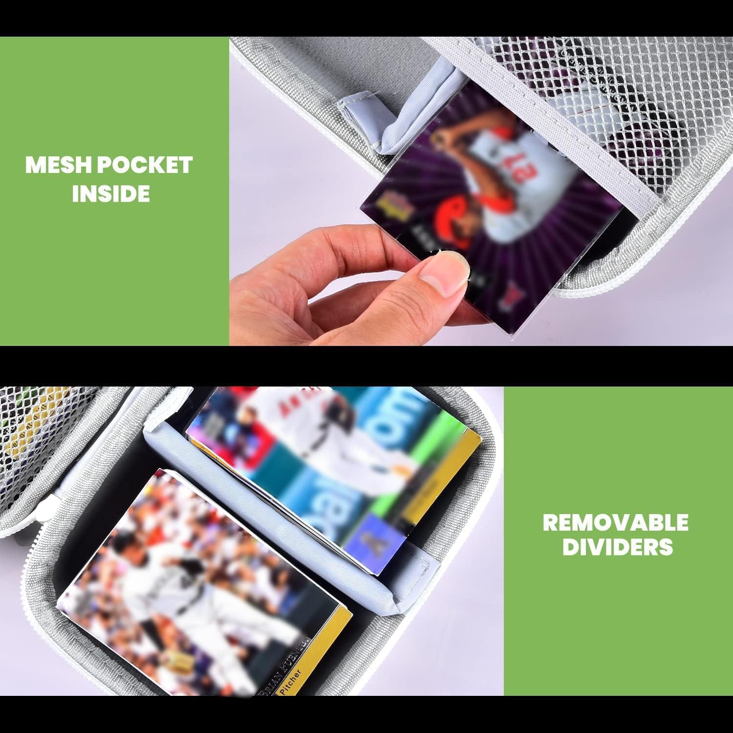 Sports Game Card Case, Playing Cards Holder for Flip 7/for TCG/for SKYJO/for Five Crowns/for UNO/for Phase 10/for NFL/for MTG/for Yugioh/for CAH, for Topps Baseball/Football 2025/2026 Cards -Box Only