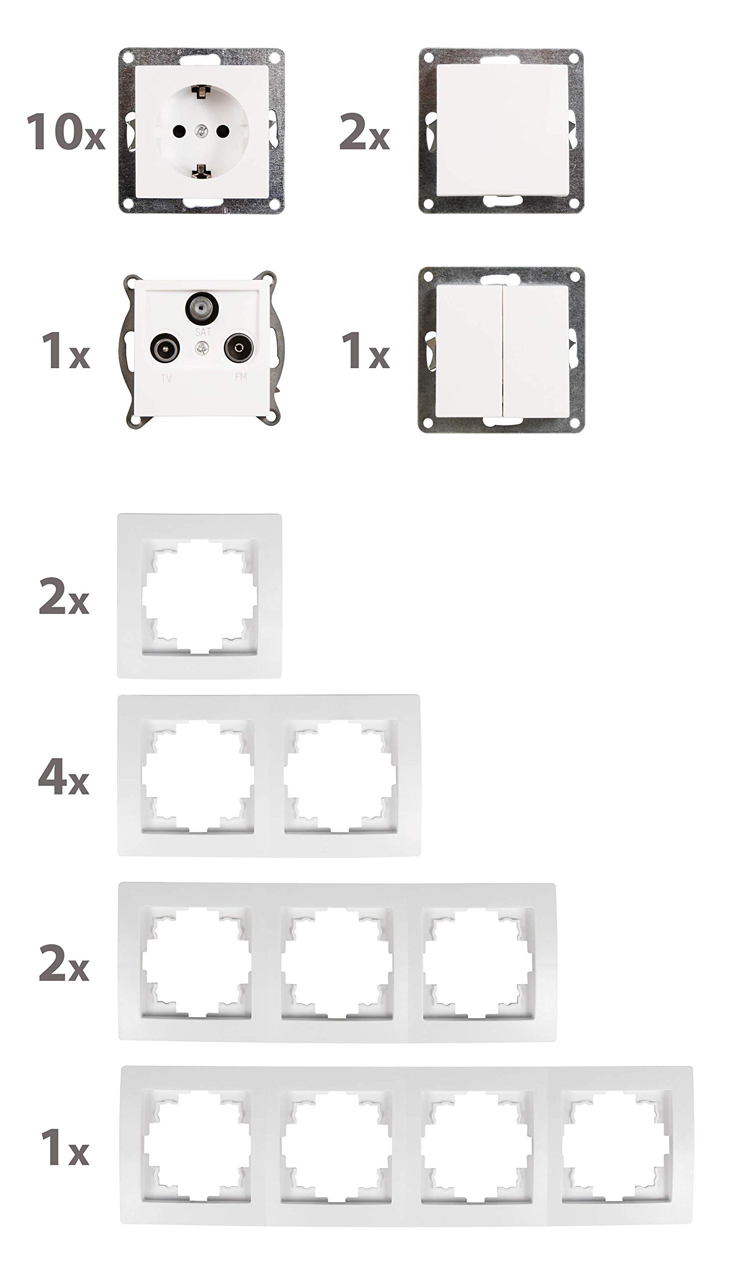 FLAIR Set "Komfort", 23-teilig, weiß, Starter-Set