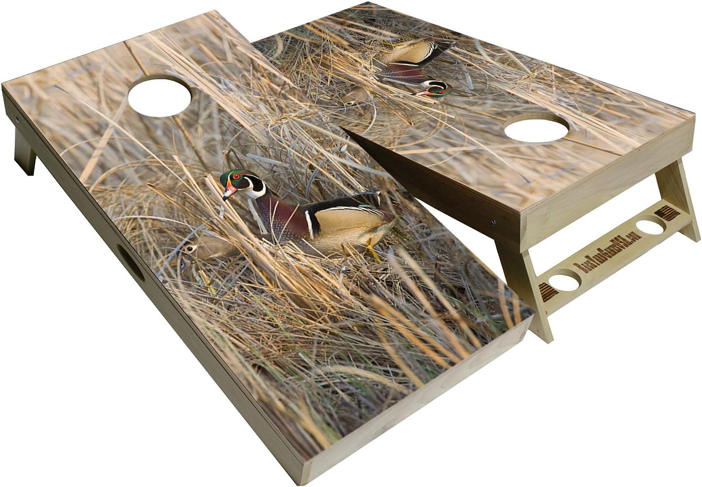CornholeGamesUSA Pro Cornhole Boards Set | Made in USA | 3/4 Baltic Birch | No Bounce | Triple Thick Legs | Two Brace & Handles, Tournament 2x4 Regulation Set with Score Tower & Cornhole Bags