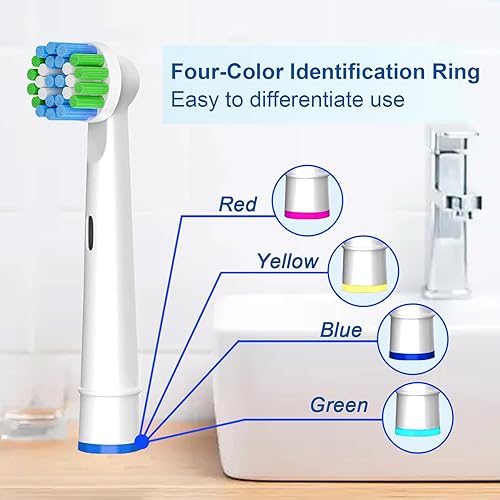 Miniatura 5 de Cabezales de repuesto compatibles con Braun Oral B, paquete de 20 cabezales de cepillo eléctrico profesionales para cabezales de repuesto Oral B Pro