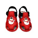 Coolz Kids Chu-Chu Sound Musical Sandals Coco-3 for Baby Boys and Girls Age 1-2 Years (Red-Black, UK Footwear Size System, Toddler, Age, Medium, 12 Months) gallery image