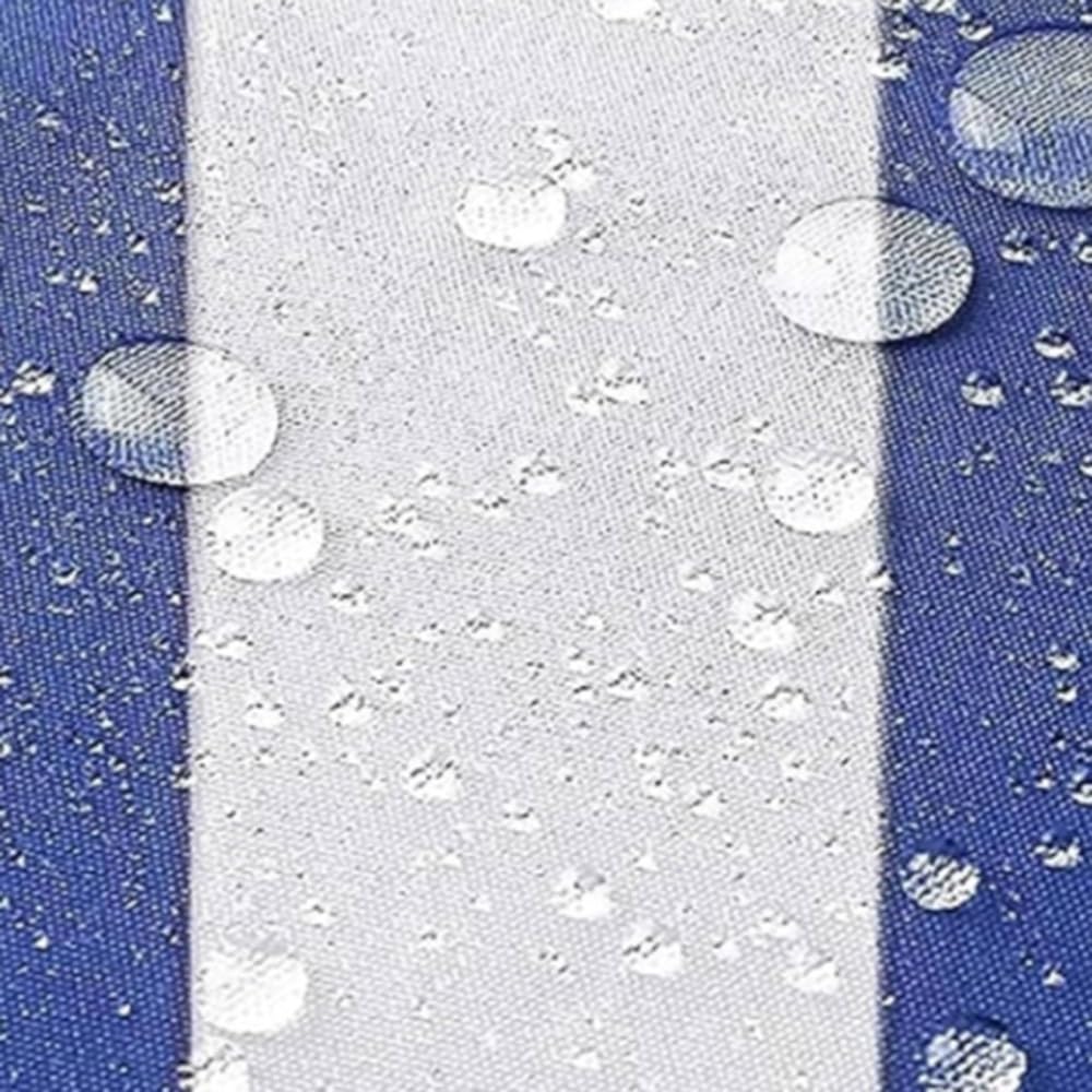 Zamiennik do chowanych markiz, płótno przeciwsłoneczne, niebieski/biały (2,0 x 1,5 m), zamiennik do zadaszeń zewnętrznych markiz tarasowych, wodoodporny i odporny na promieniowanie UV, trwały markowy