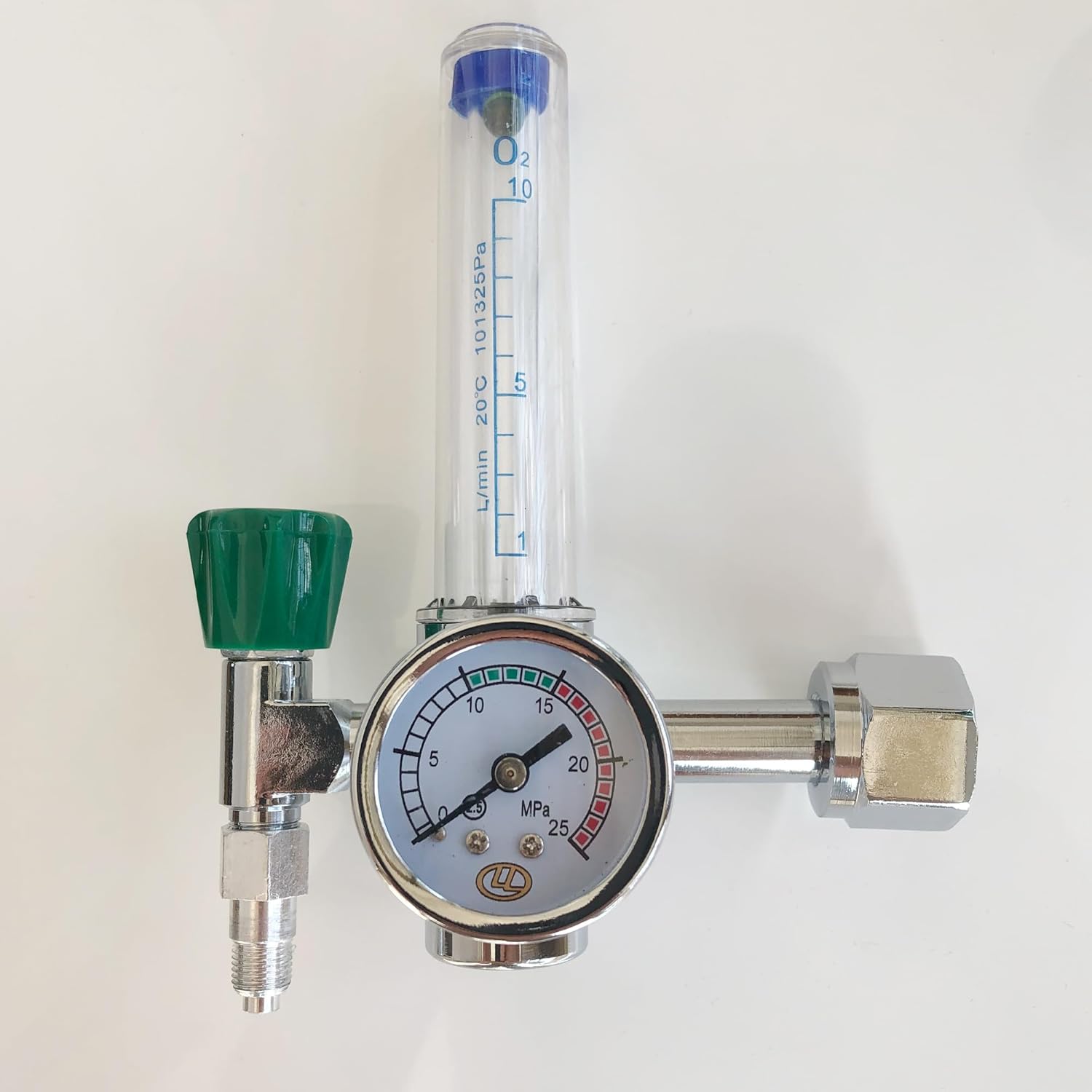 WX-YQ01 Oxygen Pressure Reducer Meter Regulator CGA540 Buoy with G5/8-14 Outlet Female Thread and Tube