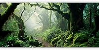 Vista 33 de artgeist Mural de Pared Despegar y Pegar Bosque 212x98 pulgadas - Papel Tapiz Autoadhesivo XXL de Esquina Removible Gran Pegatina Lámina Papel Tapiz