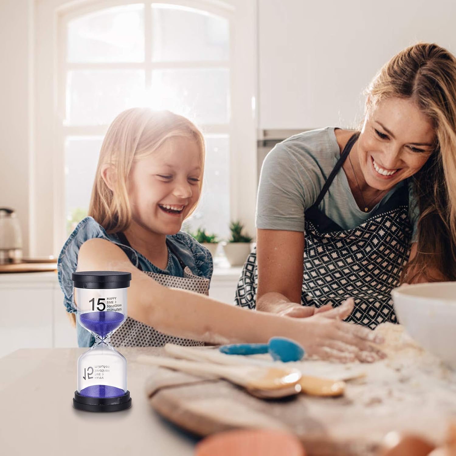 Sand Timer 3 Pack,Sageme Hourglass Timer Sandglass Hourglass Sand Clock 10 / 15 / 30 Minutes for Kids, Classroom, Kitchen, Games, Brushing Timer, Home Office Decoration Timers (Purple)