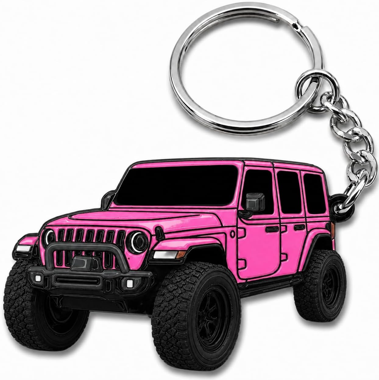 Jeep Wrangler Keychain - Officially Licensed Jeep Rubicon Accessories JL Key Chain JKU 2026 2025