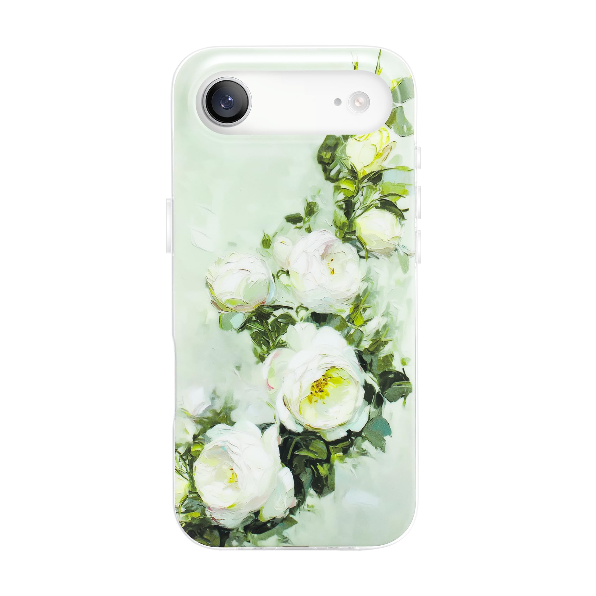 Coque iPhone 17 Air NIMASO motif rose et chat noir compatible MagSafe