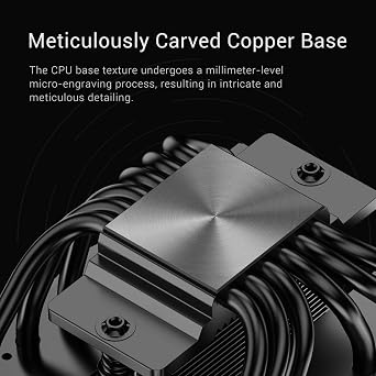 PCCOOLER RZ620 CPU Cooler TDP CPU Air Cooler Dual Tower CPU Fan 6 HeatPipe CPU Cooling System with Three Modes PWM Silent Fans, Easy Install Air Cooler for Intel LGA 115X/1200/1700,AMD AM4/AM5,BK