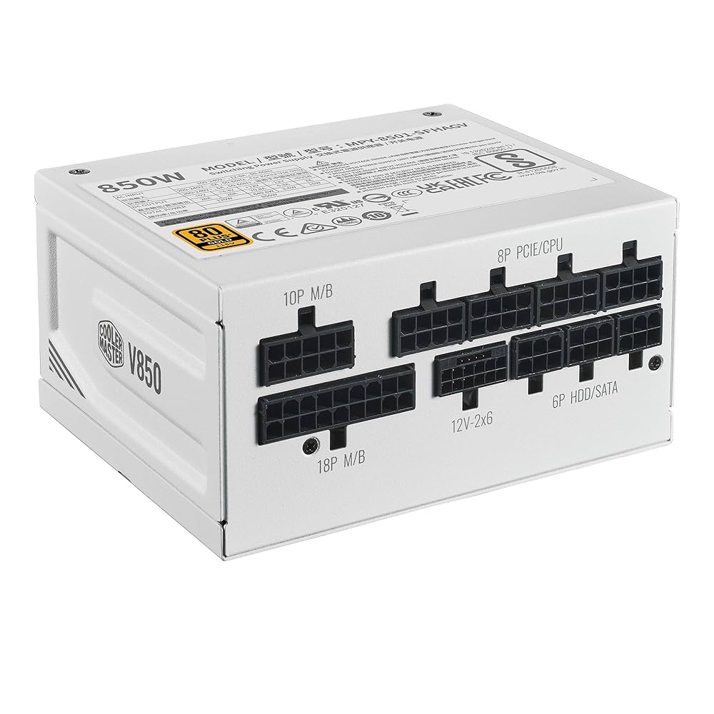 電源ユニット Cooler Master V850 SFX GOLD WHITE Amazon | Cooler Master V850 SFX Gold ATX3.0 White Edition