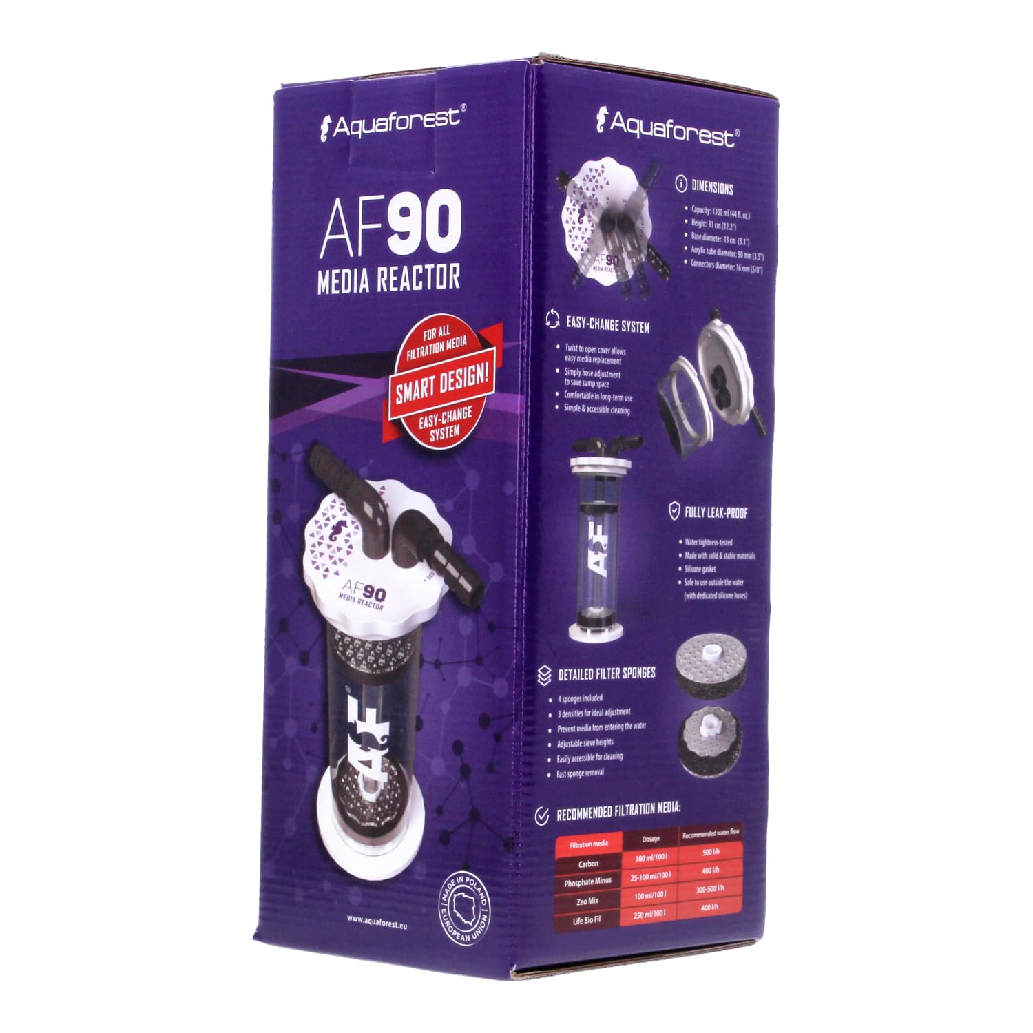 Aquaforest - AF 90 Filtro Letto Fluido per acquari marini e di barriera