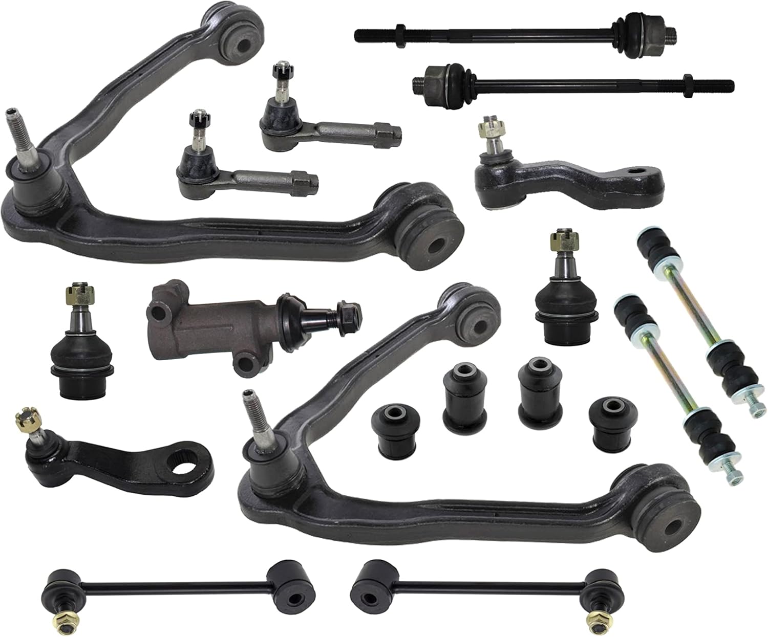 PartsW-19 Pc Upper, Lower Ball Joint, Tie Rod Ends, Sway Bar Links, Lower Control Arm Bushings Set, Suspension Kit for Escalade, Escalade ESV, Escalade EXT/Avalanche 1500, Suburban 1500, Tahoe/Yukon