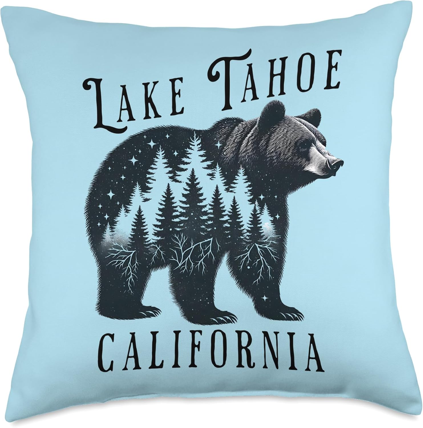 Lake Tahoe Throw Pillow
