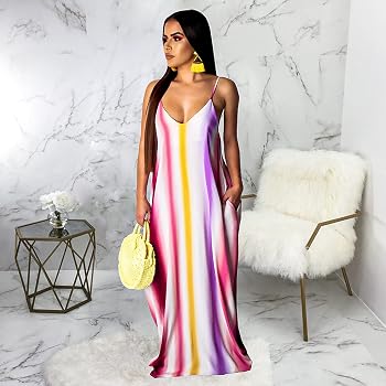 FANDEE Plus Size Maxi Dress for Women 