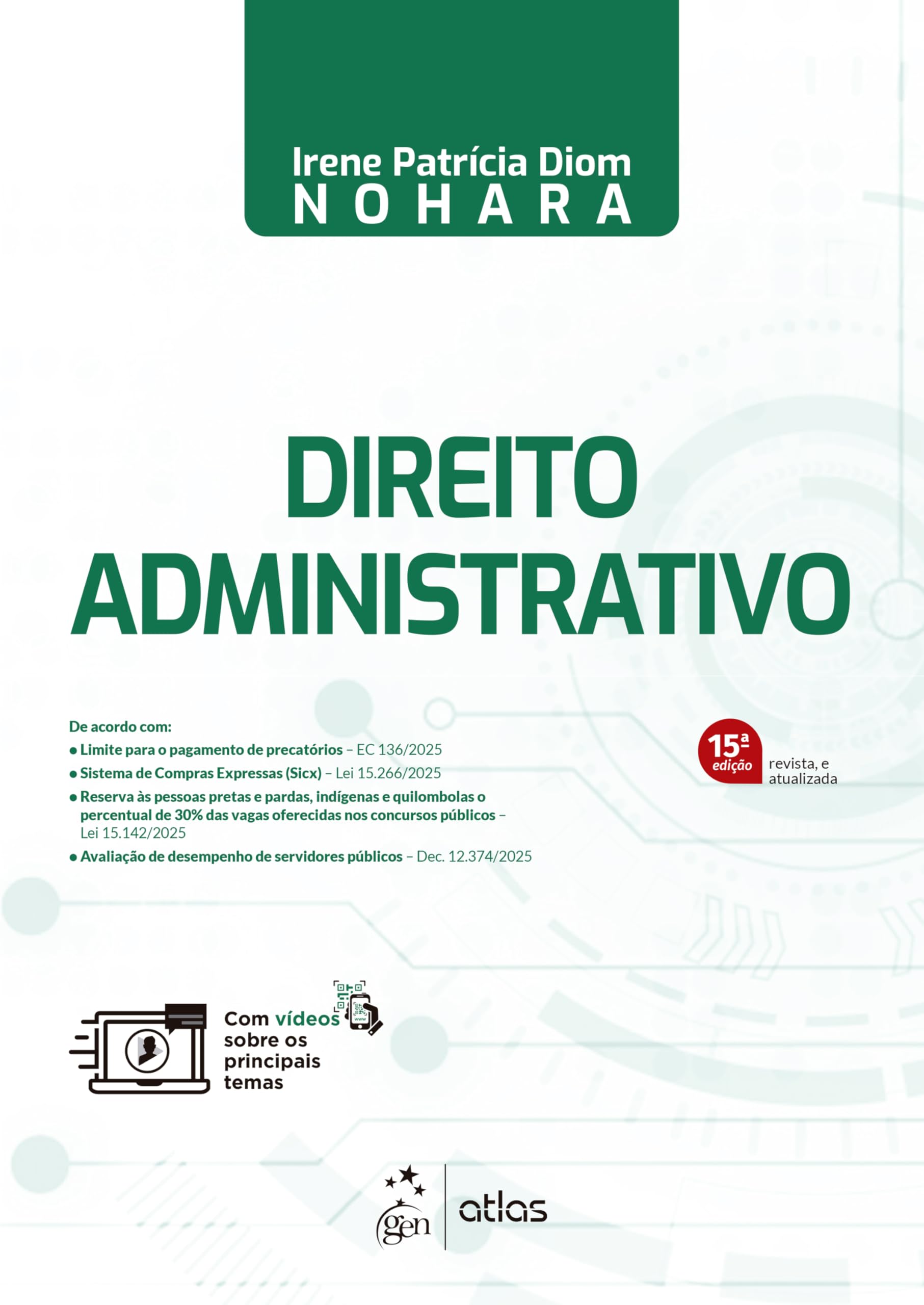 Capa de Direito Administrativo - 15ª Edição 2026