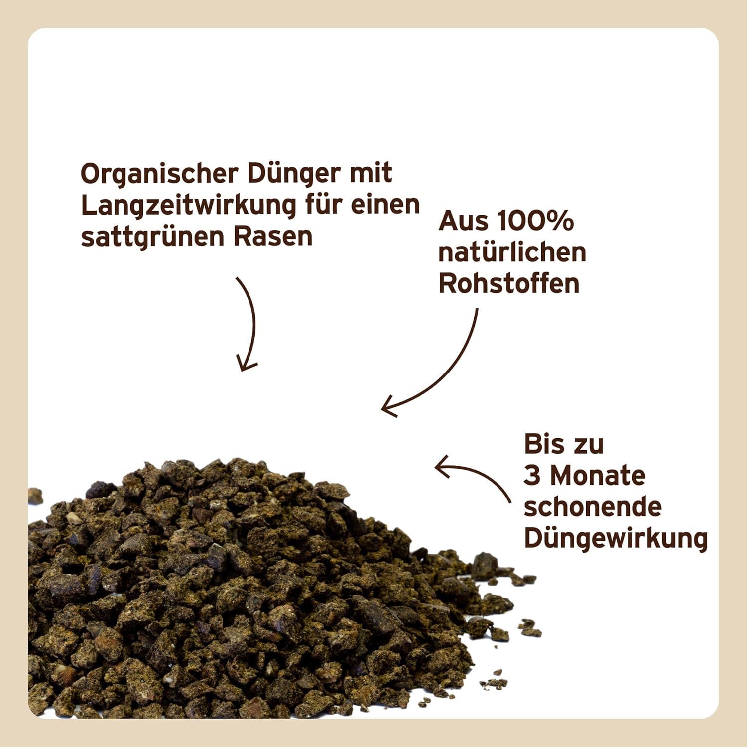 Substral Naturen Bio Rasendünger 20kg organischer Volldünger 3 Monate Langzeitwirkung alle Rasenarten bis 500 m²