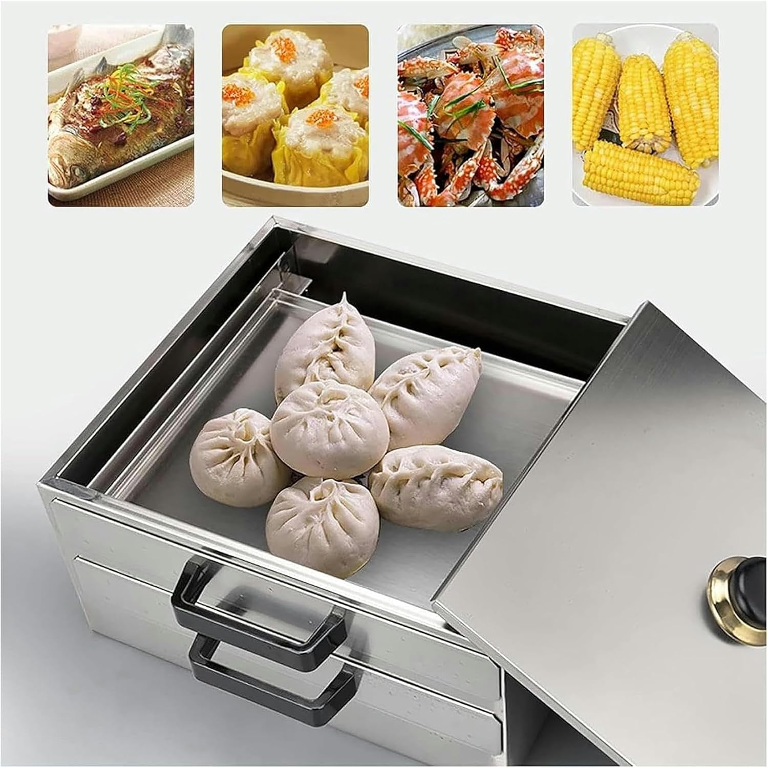 Rice Noodle Rolls Machine, Rice Roll Steamer, Food Steamer, Household Kitchen Cookware, Can be Used to steam Rice Noodle Rolls-