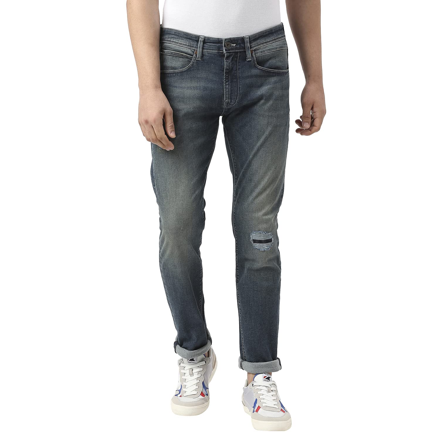 Men's Slim Fit Mid Rise Jeans-image-26