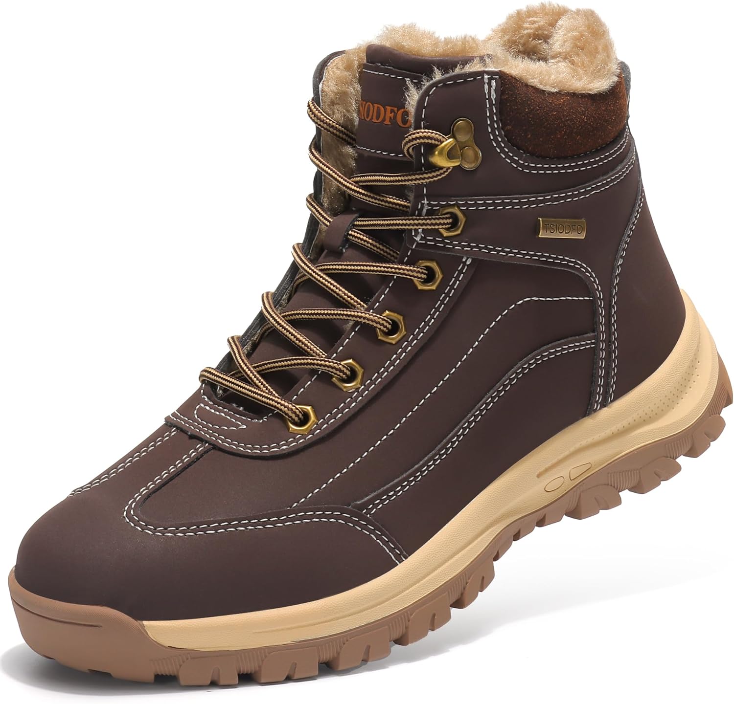 Men Winter Outdoor Hiking Waterproof Snow Boots
