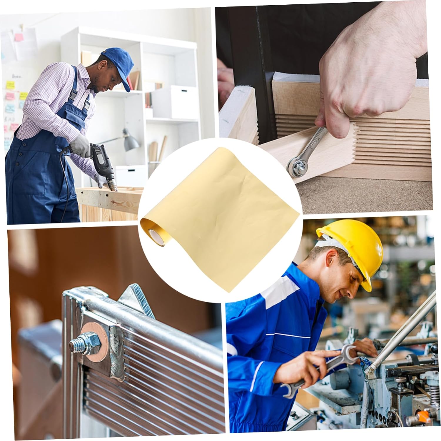 OUNONA 1roll Brass Foil Sheet High Hardness Thin Brass Plate for Crafting Easy to Cut Metal Foil for Projects Precision Machining Electrical Repairs and More