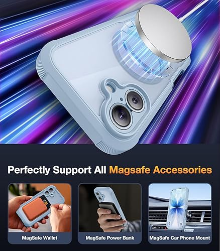 Miniatura 902 de Diaclara - Funda diseñada para iPhone 14 Pro Max, resistente, de cuerpo completo, con protector de pantalla sensible al tacto y antiarañazos + Blanco