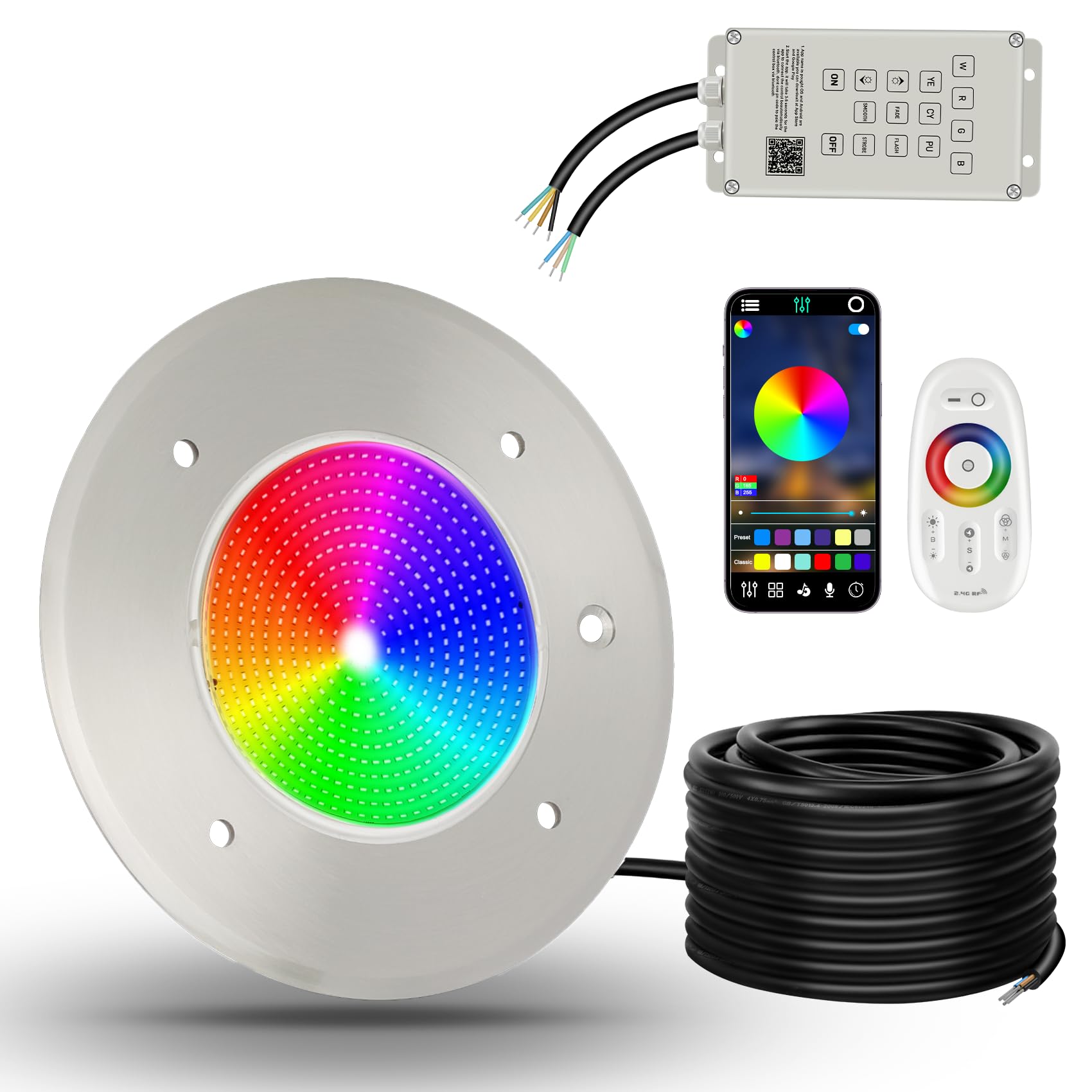 Amazon.com : Lanmun 6 Inch Spa Lights for Inground Pool Led, 120V