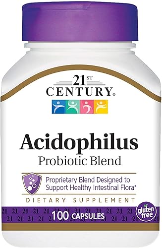 21st Century Cápsulas Acidophilus, 100 cápsulas