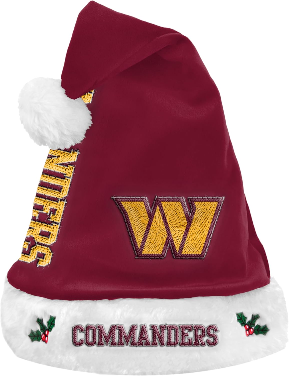 FOCO NFL Unisex-Adult Official Primary Logo Holiday Santa Hat