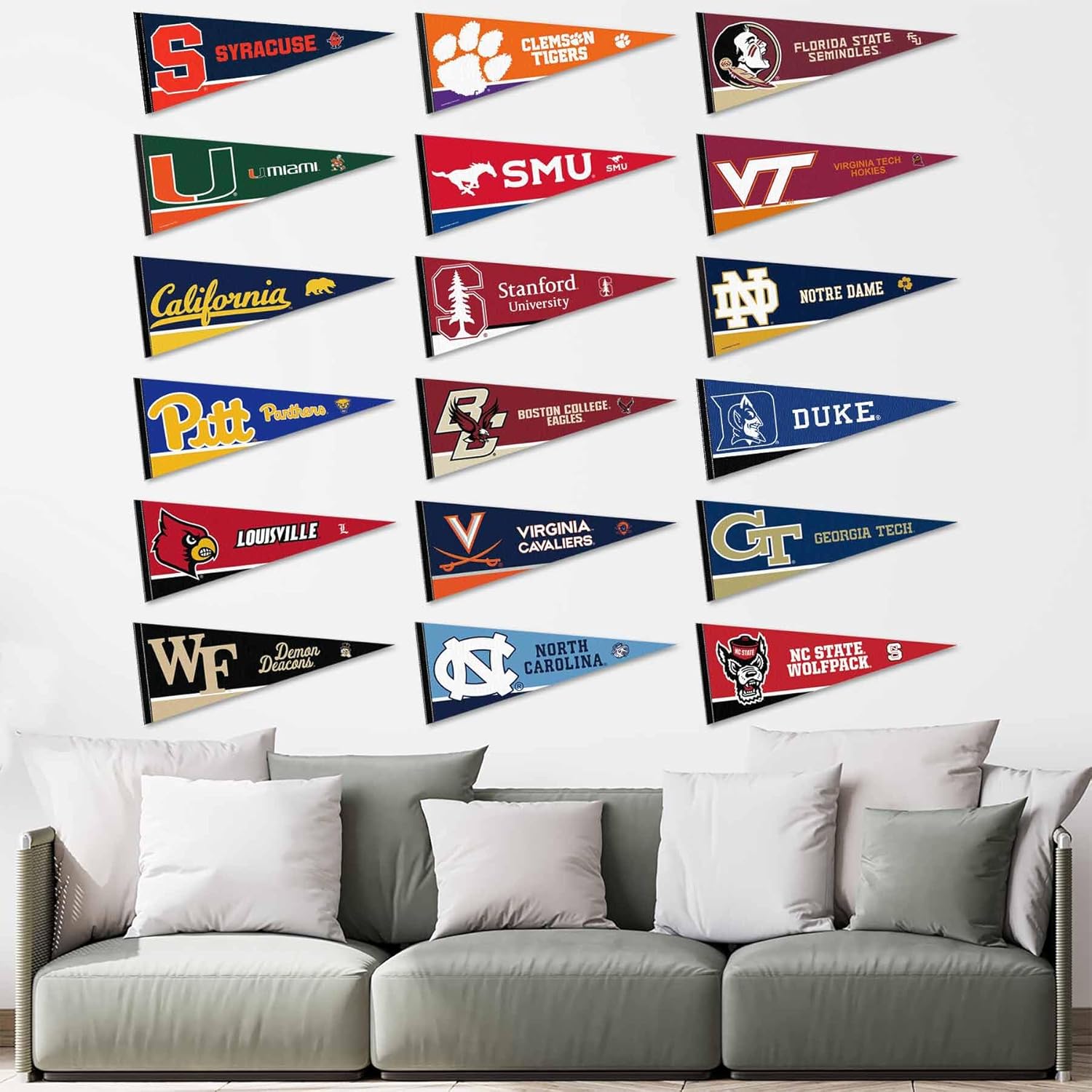 ACC College Pennant Set