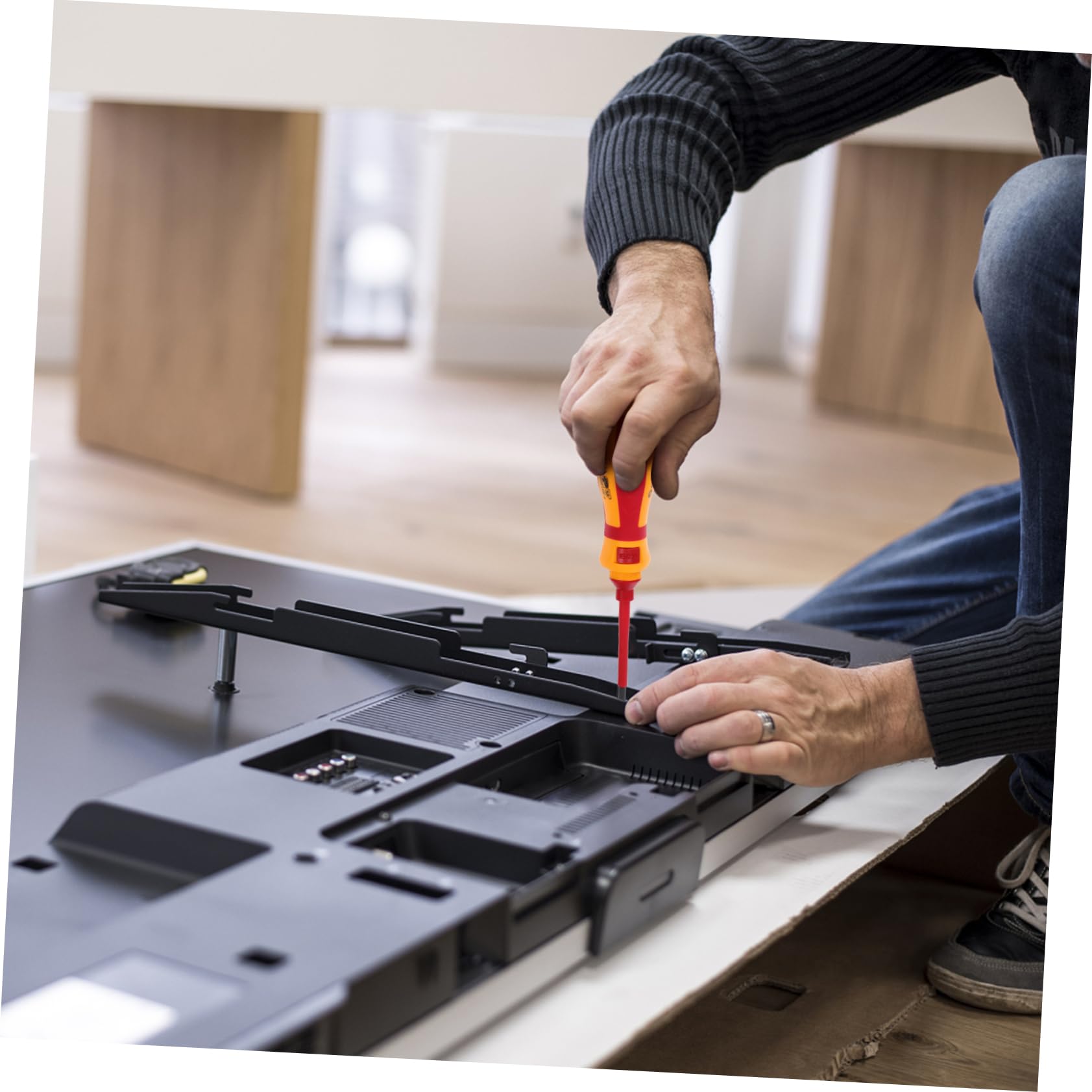 Set Cacciaviti Vde 13 in 1 per Riparazione Telefono Computer | Acciaio Legato V, Rosso, Formato Compatto e Leggero, Kit per Apertura e Smontaggio