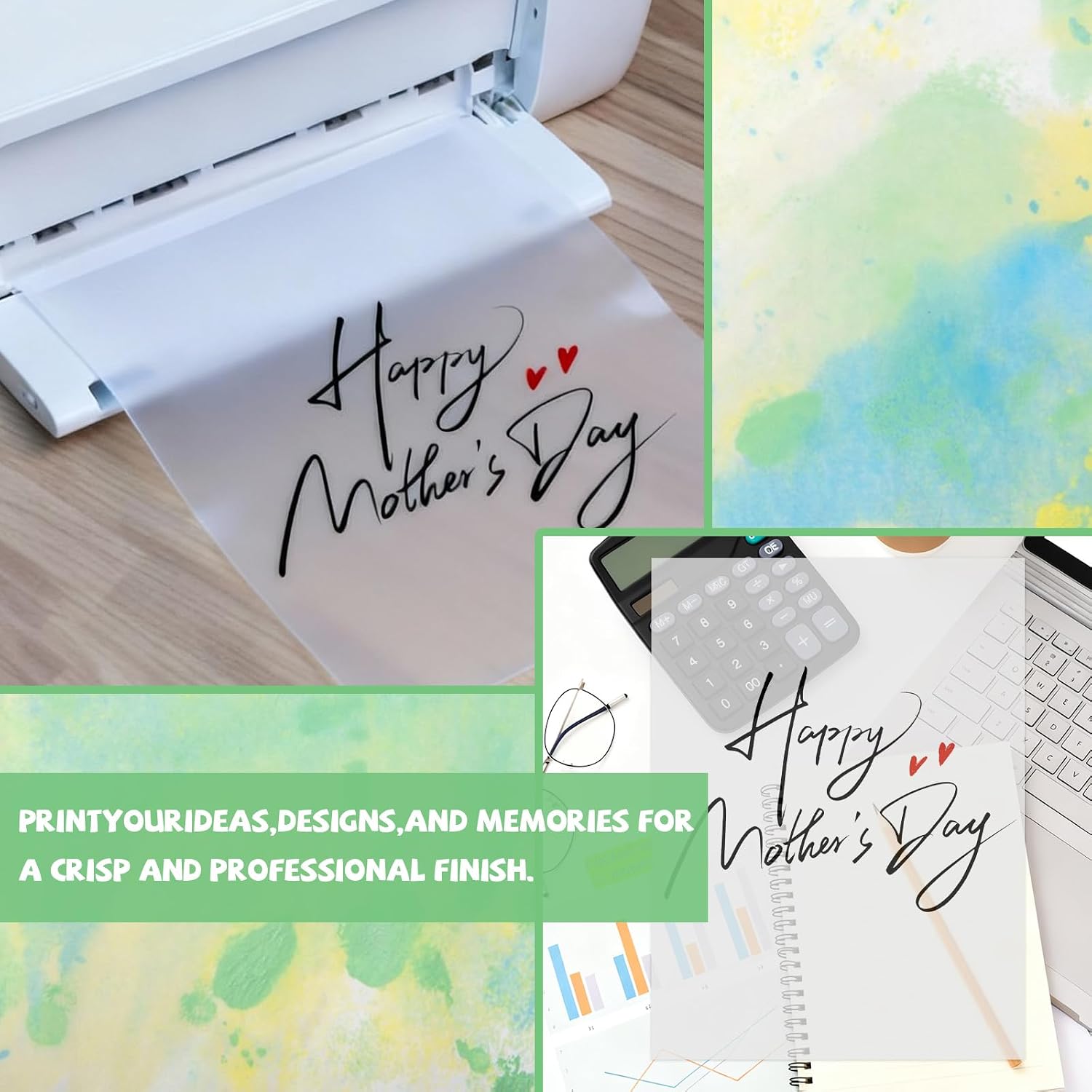 Translucent Vellum Paper 8.5 X 11 Printable 300 Sheet Vellum Tracing Paper Printable for Invitations Greeting Cards Belly Bands DIYs Sketching Drawing