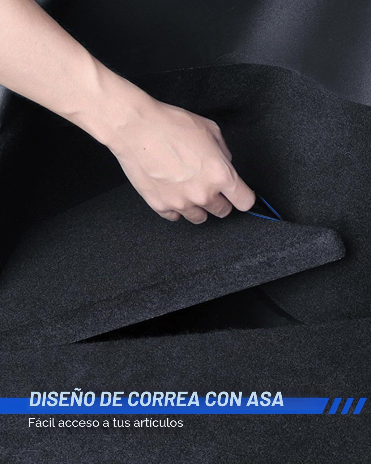 Organizador de Maletero 2 Unidades para Tesla Model 3 2024-2026 TPE Caja de Almacenamiento de Maletero con Cubierta flocada, Impermeable y Antideslizante, Tesla Model 3 Highland Accesorios