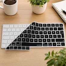 McStorey Apple Magic Keyboard 2 Uyumlu A1644 Klavye Koruyucu   T rk e Q Silikon Kapak   Ultra  nce 0,3mm   Toz, S v  & Kir Koruma    effaf/Siyah
