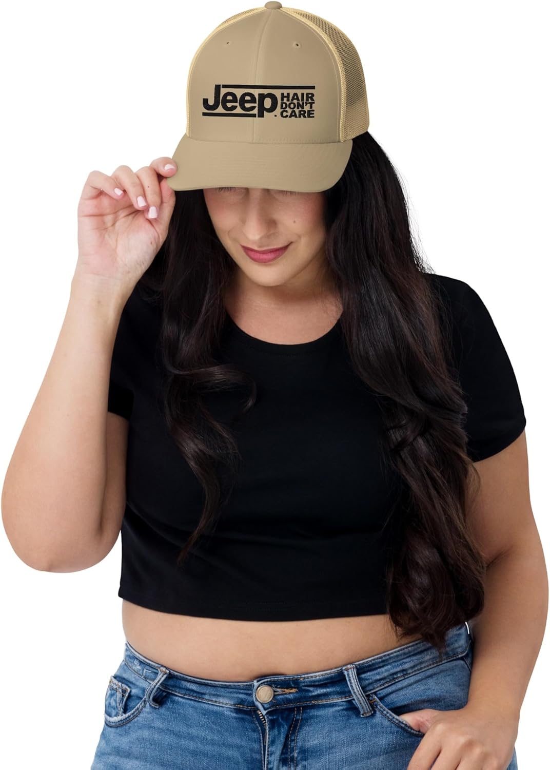 Jeep Hair Don’t Care Retro Trucker Hat - Officially Licensed