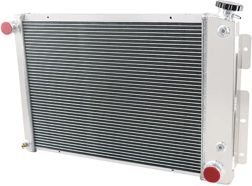 Miniatura 5 de Radiador compatible con 1967-1969 Chevy Camaro Base/RS/SS y 1967-1969 Pontiac Firebird L6 V8 Gas, radiador de aluminio completo de 3 filas +