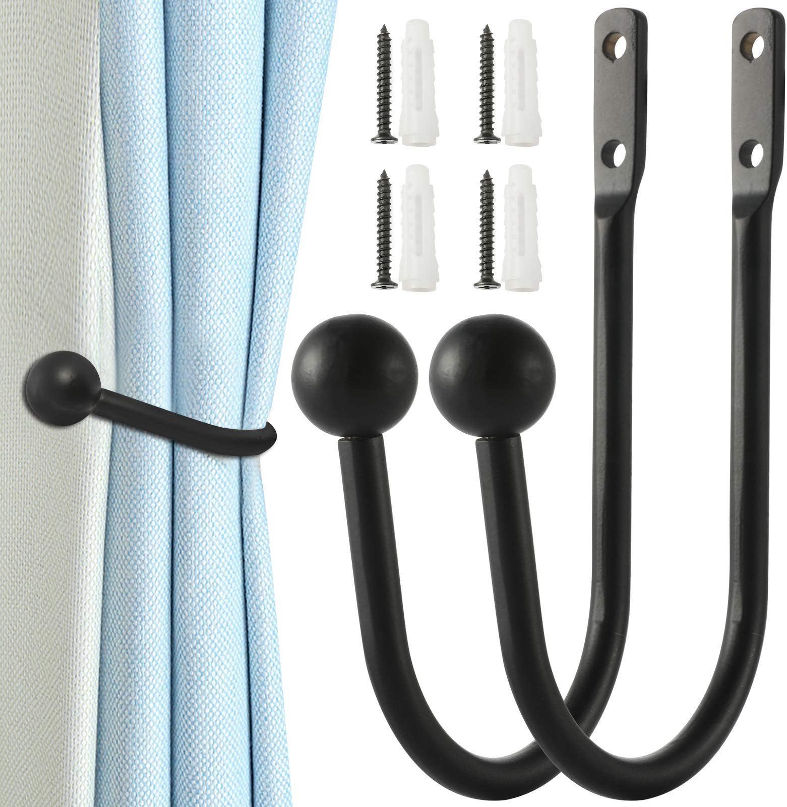 Meetart Decorative Curtain Drapery Holdbacks, Curtain