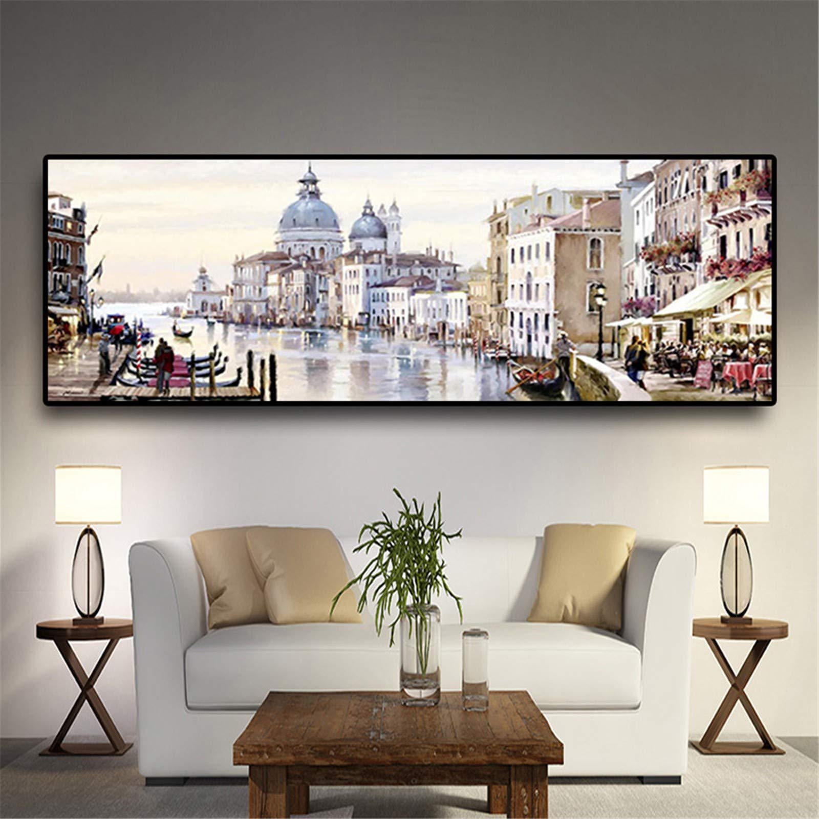 Grand Kit Diamond Painting Anti-Stress Paysage Européen Strass 5D