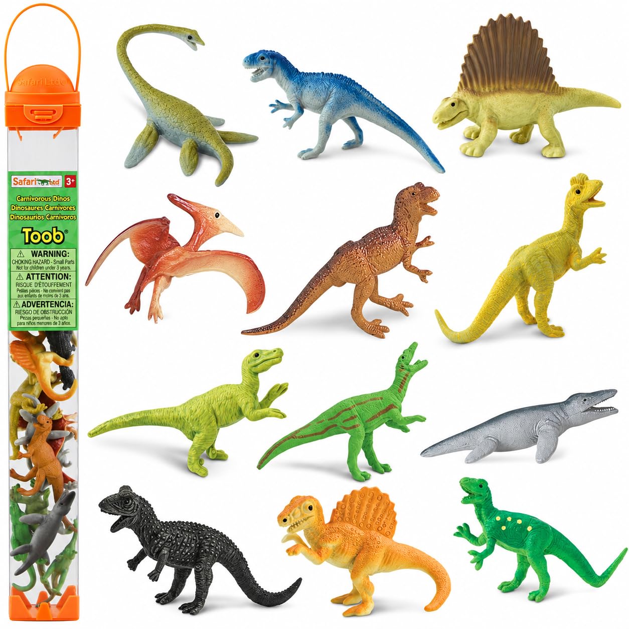 アパトサウルス＆ディロフォサウルス他 （ＳＡＦＡＲＩ）PVCフィギュア４体セット Amazon.com: Safari Ltd. Carnivorous Dinosaurs TOOB - Set of 12
