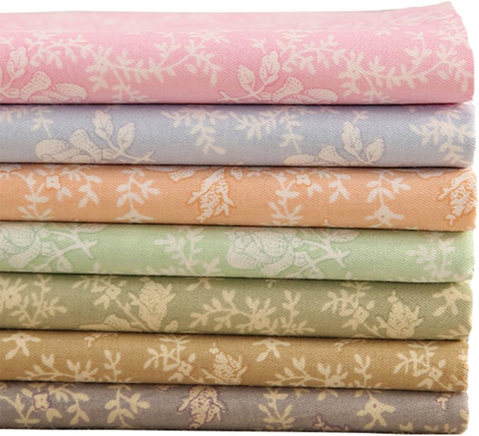 Hanjunzhao Vintage Rose Floral Fat Quarters Fabric Bundles 18 x 22 inches for Sewing Quilting Crafting