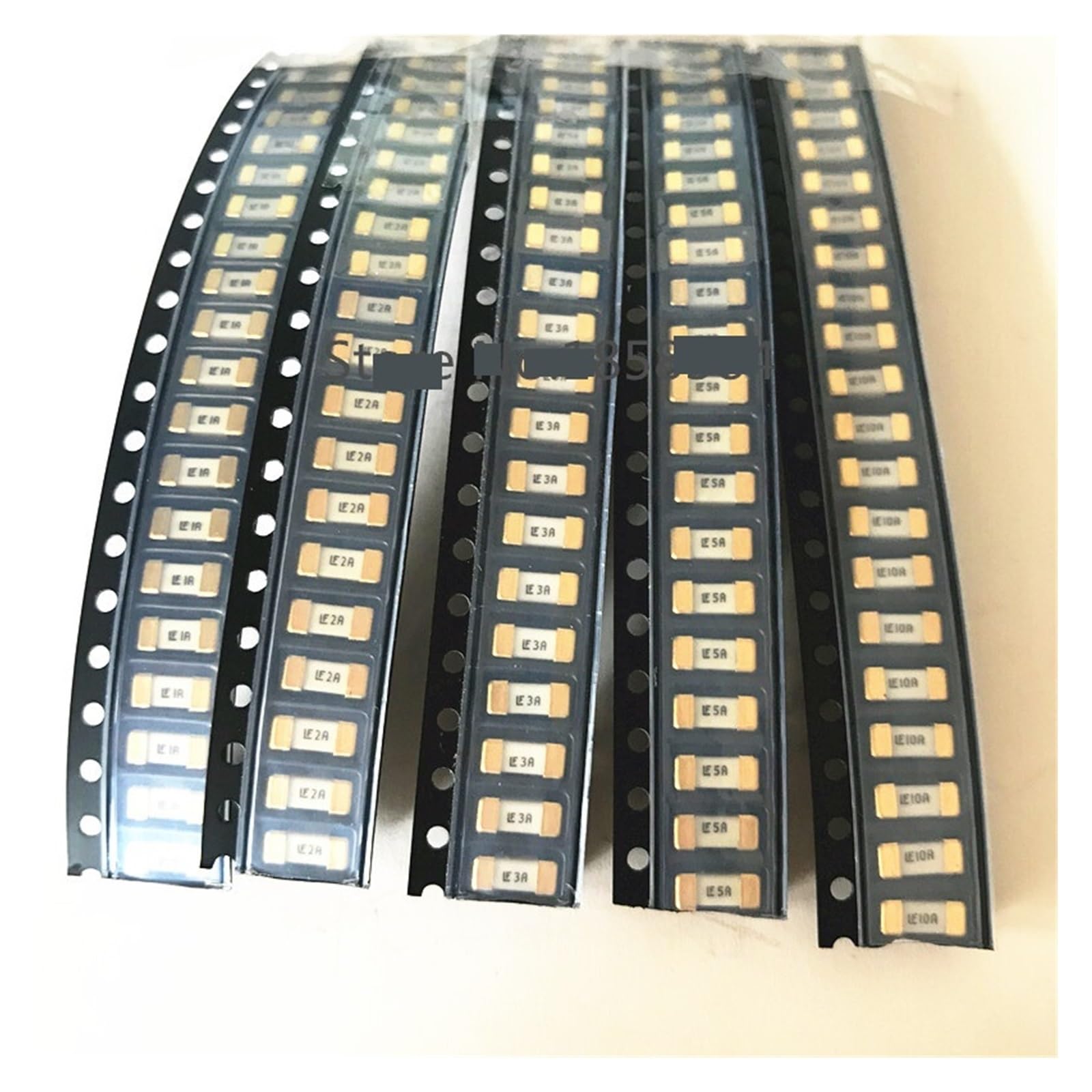 SOBOUR 5 Values 100PCS,SMD Fuse kit, 1808 1A 2A 3A 5A 10A Fuse KIT