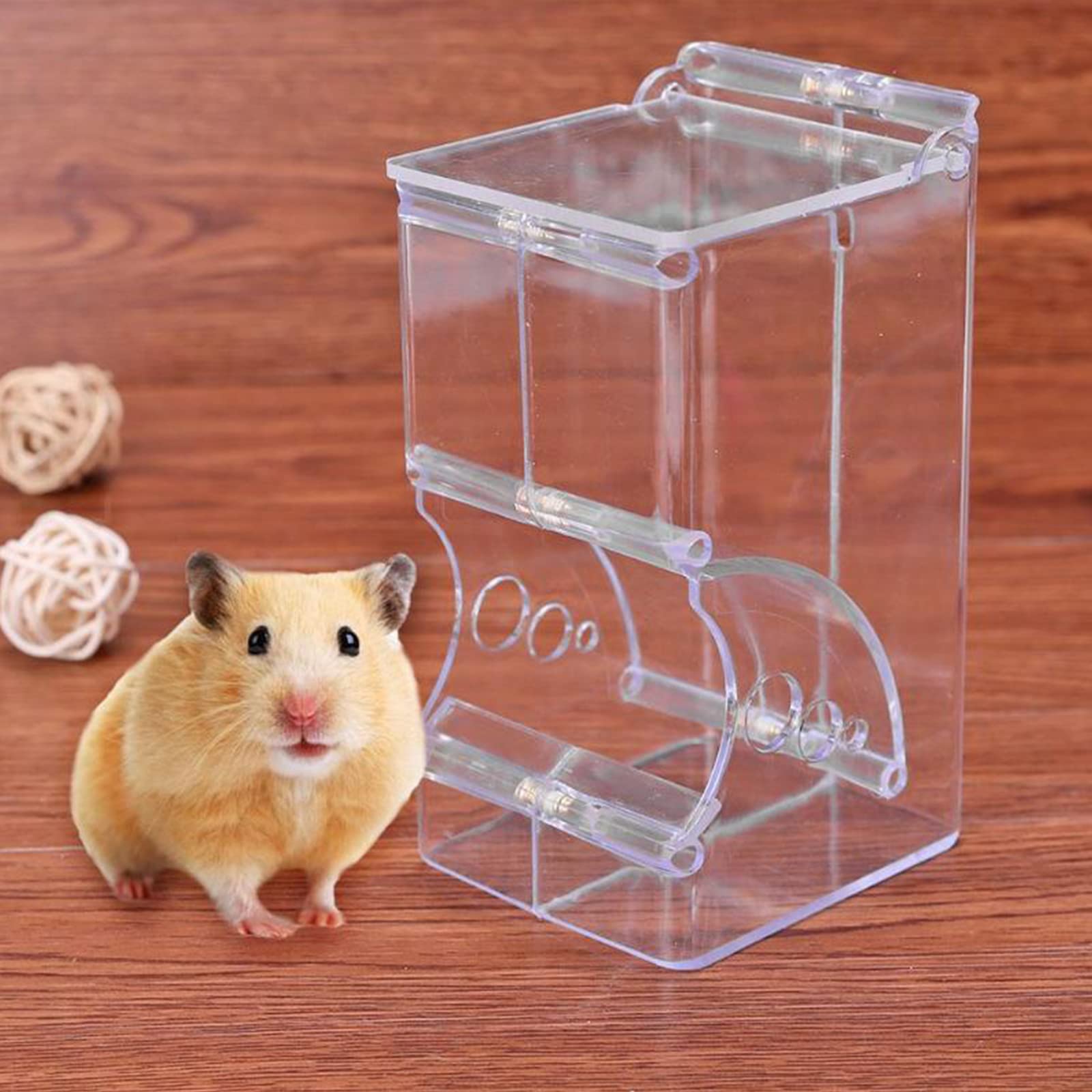 Hamster Feeder Small Animal Automatic Dispenser Auto Dispensers Food Storage for Dwarf Hamsters Gerbils Mice