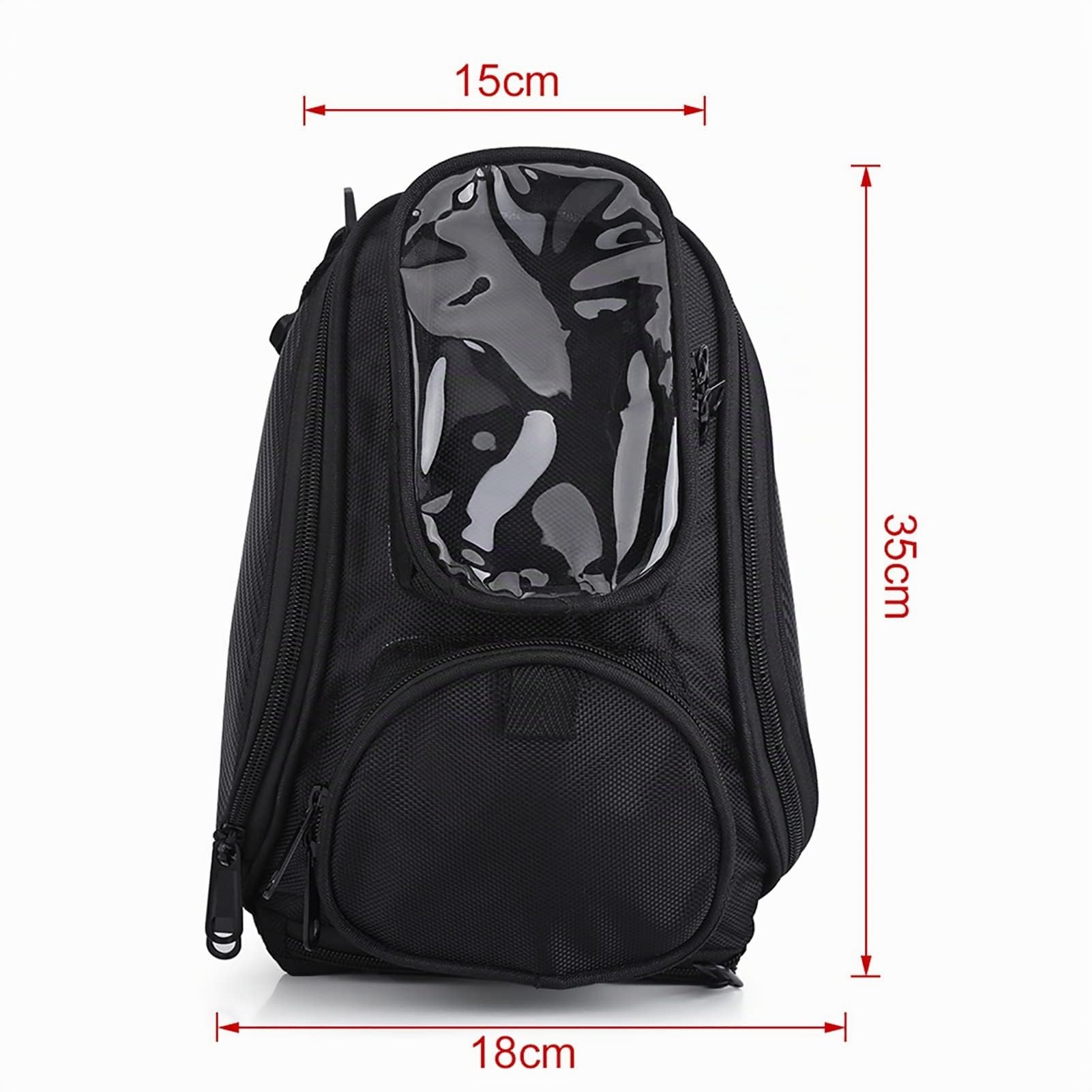 Sacoche de Réservoir de Moto Universelle, Sac Etanche Moto Sacoche de Réservoir de Carburant Magnétique étanche et Solide pour la Pratique de la Moto sur de Longues Distances Noir