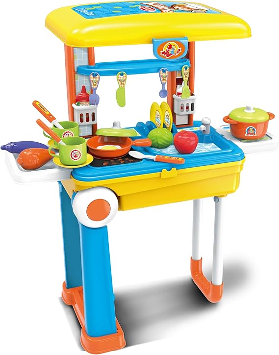 Toy Chef 2in1 Travel Suitcase Kitchen Set for Children